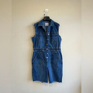 Celebrity‎ pink blue denim romper XXL